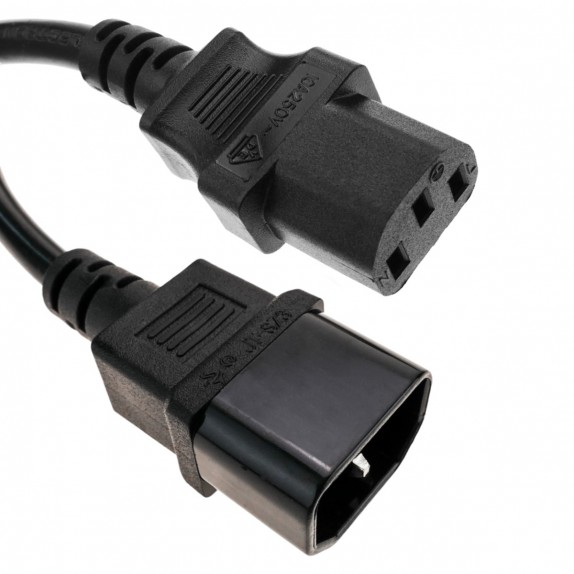 Cable de alimentación eléctrico IEC-60320 C13 a C14 de 3m