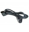 Cable de alimentación IEC-60320 C13-Acodado a C14 de 1.8m