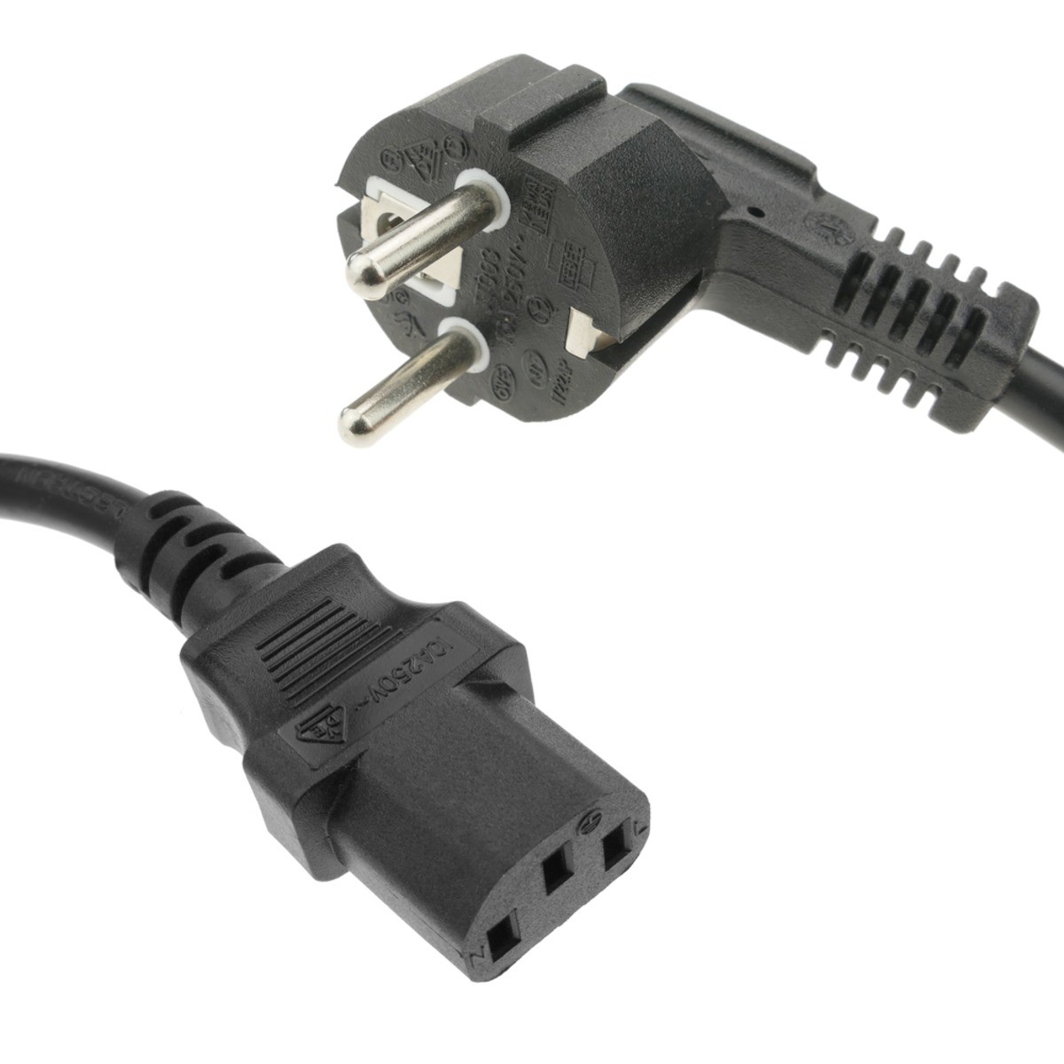 Cable eléctrico de alimentación IEC60320 C13-hembra a Schuko-macho 1.5 m -  Todo SAI