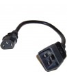 Cable Alimentación IEC-60320 0.2m (C13 / C20)